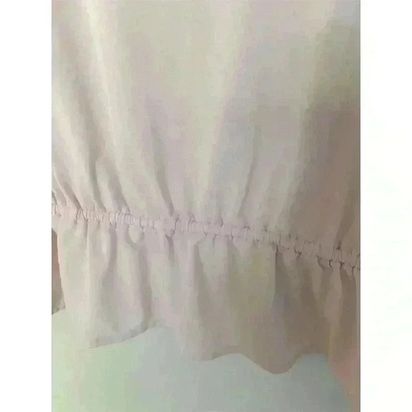 Banana Republic Women's Blouse XS Light Pink Short Sleeve Top - Picture 7 of 8